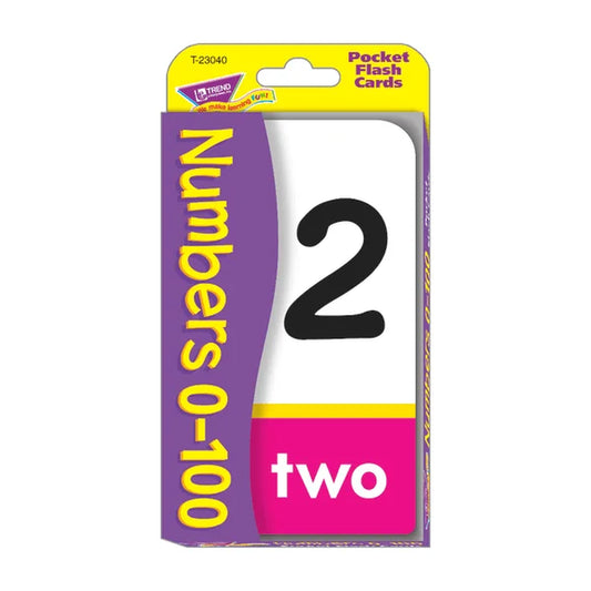 Engaging Numbers 0-100 Flash Cards for Fun Learning - 56 Cards per Box