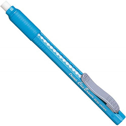 Clic Eraser - Professional Pen-Shaped Eraser with Grip in White