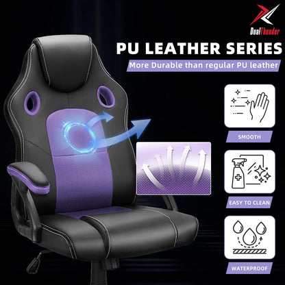 Ergonomic Purple Gaming Office Chair 