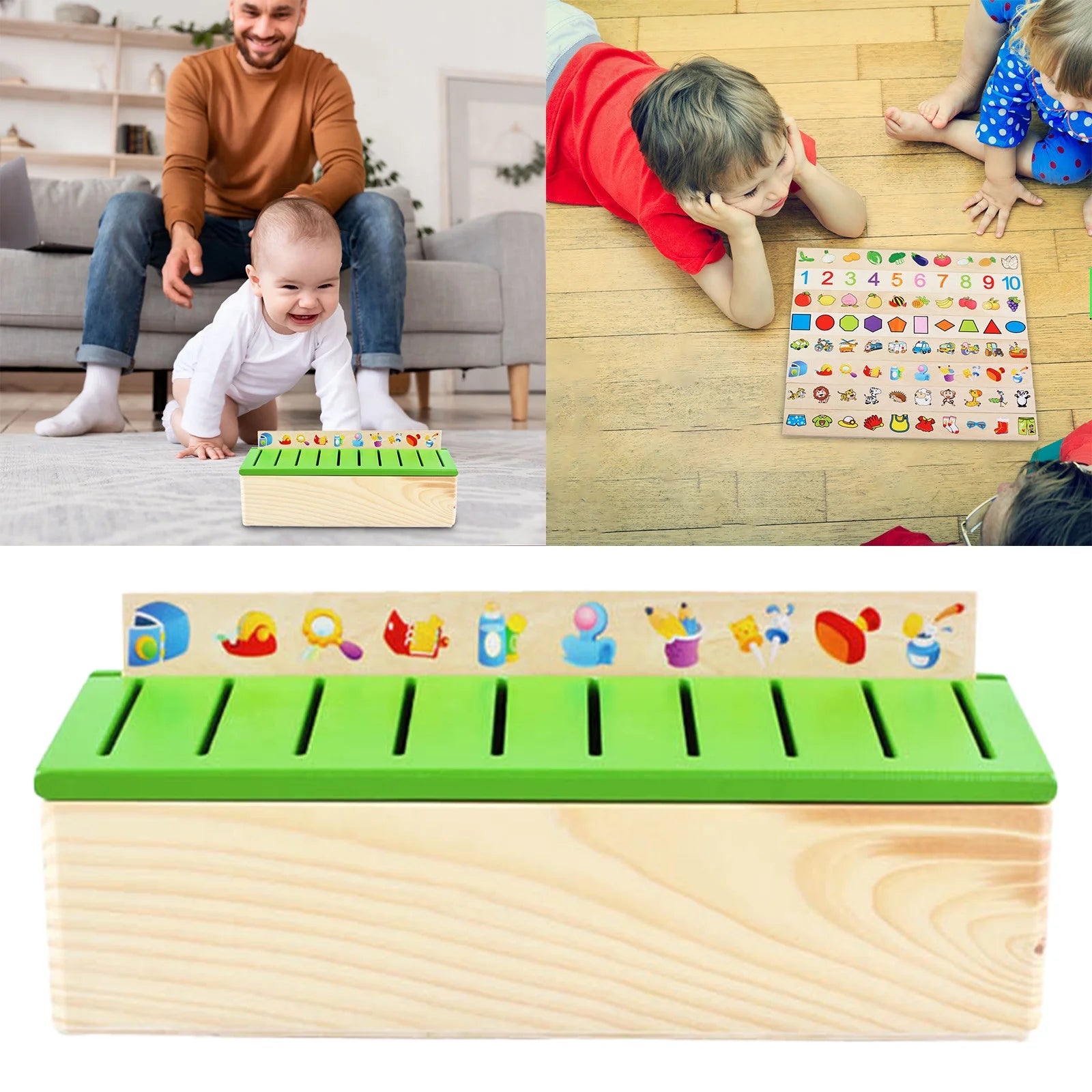 Engaging Wooden Montessori Toys for Toddlers - Educational Sorting Box for Motor Skills Development and STEM Learning for Ages 3 and Up