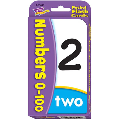 Engaging Numbers 0-100 Flash Cards for Fun Learning - 56 Cards per Box