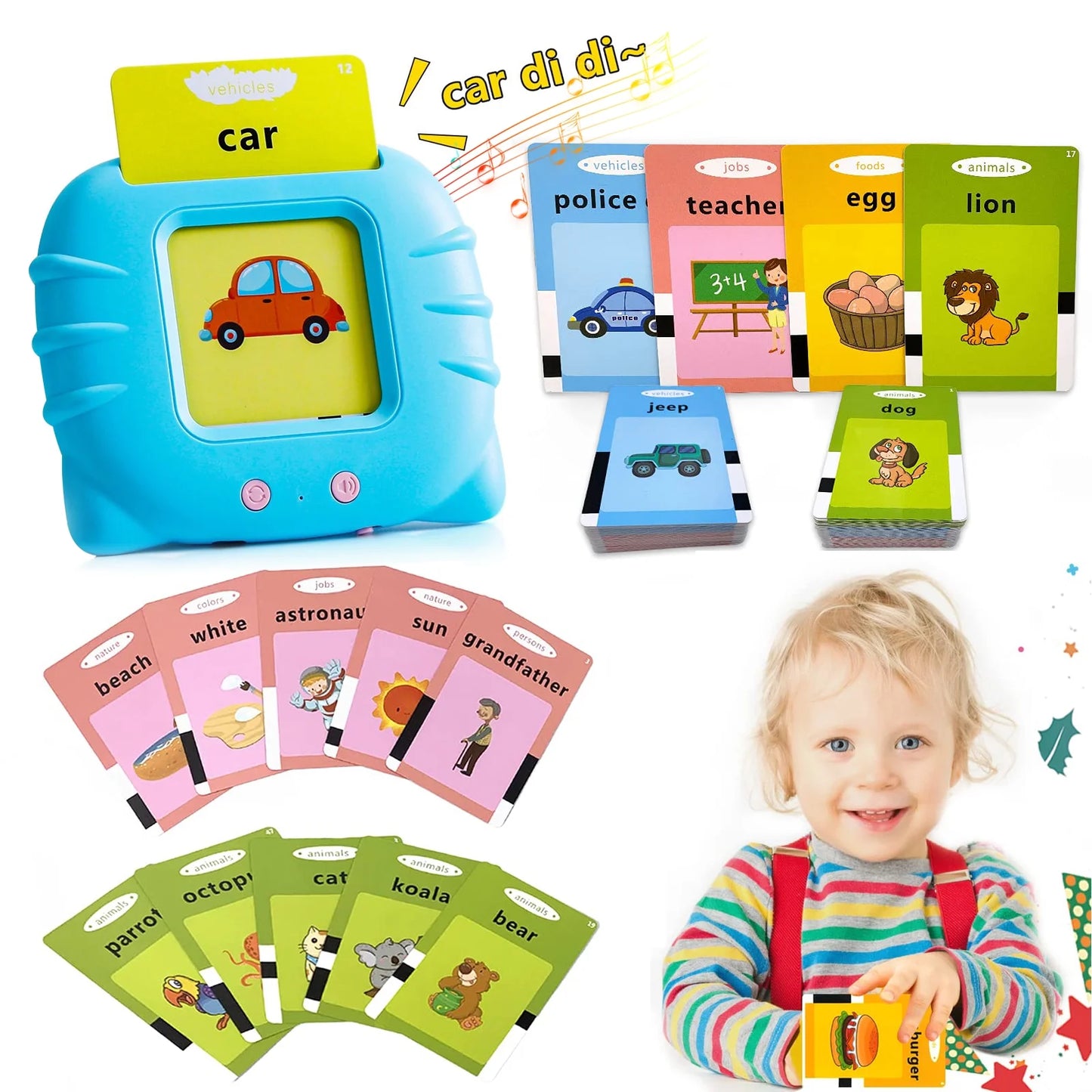 Interactive Talking Flash Cards for Speech Development 