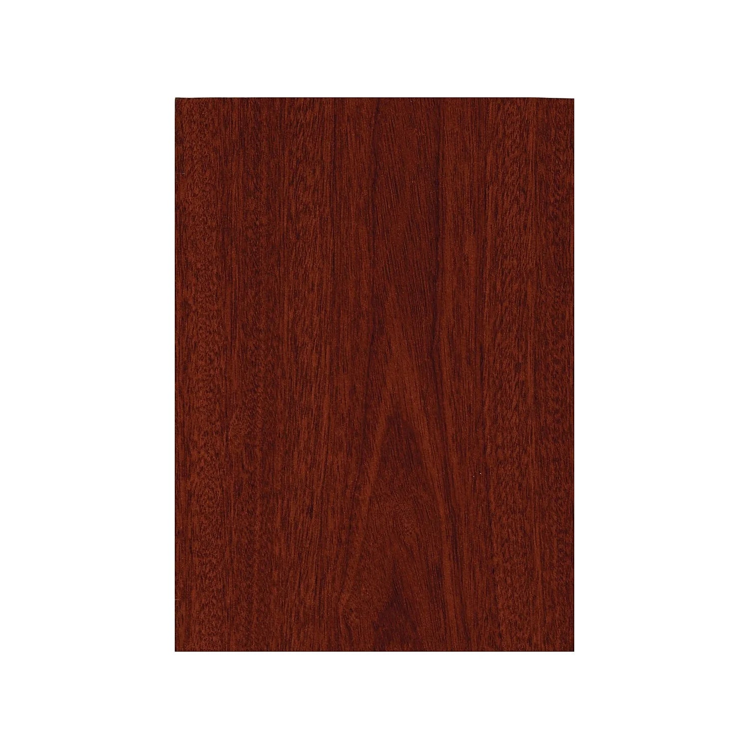 Elegant Series C 72" Bow Front Desk Shell in Rich Mahogany - Durable Engineered Wood Construction