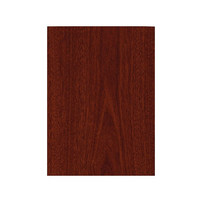 Elegant Series C 72" Bow Front Desk Shell in Rich Mahogany - Durable Engineered Wood Construction