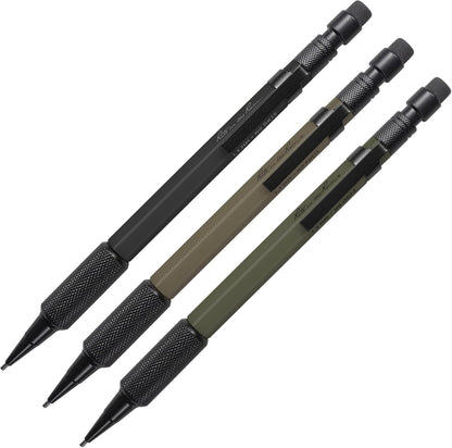 Premium Weatherproof Mechanical Pencils with Durable 1.3mm Black Lead - 3 Pack (Model No. TAC13)