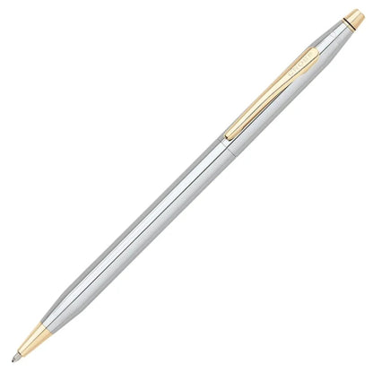 Luxury Ballpoint Pen and 0.7mm Pencil Set, Includes Premium Gift Box - Lustrous Chrome