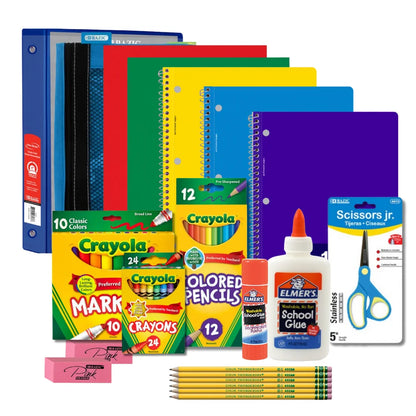 Comprehensive Elementary School Supply Kit for Grades 1-4 - 64 Essential Items for a Successful Year