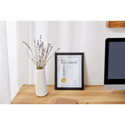 Elegant 8.5x11 Caspian Black Document Frame Set - 24 Frames for Timeless Display