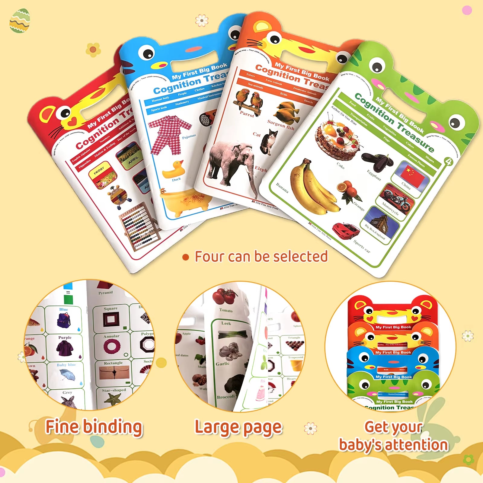 Engaging Baby Learning Books: Comprehensive General Knowledge Puzzle Books with Carrying Handle and Stunning Illustrations for Ages 2-5