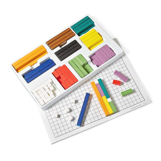 Enhance Learning with the Plastic Jumbo Cuisenaire Rods Set - 154 Math Manipulatives for Engaging Montessori Education