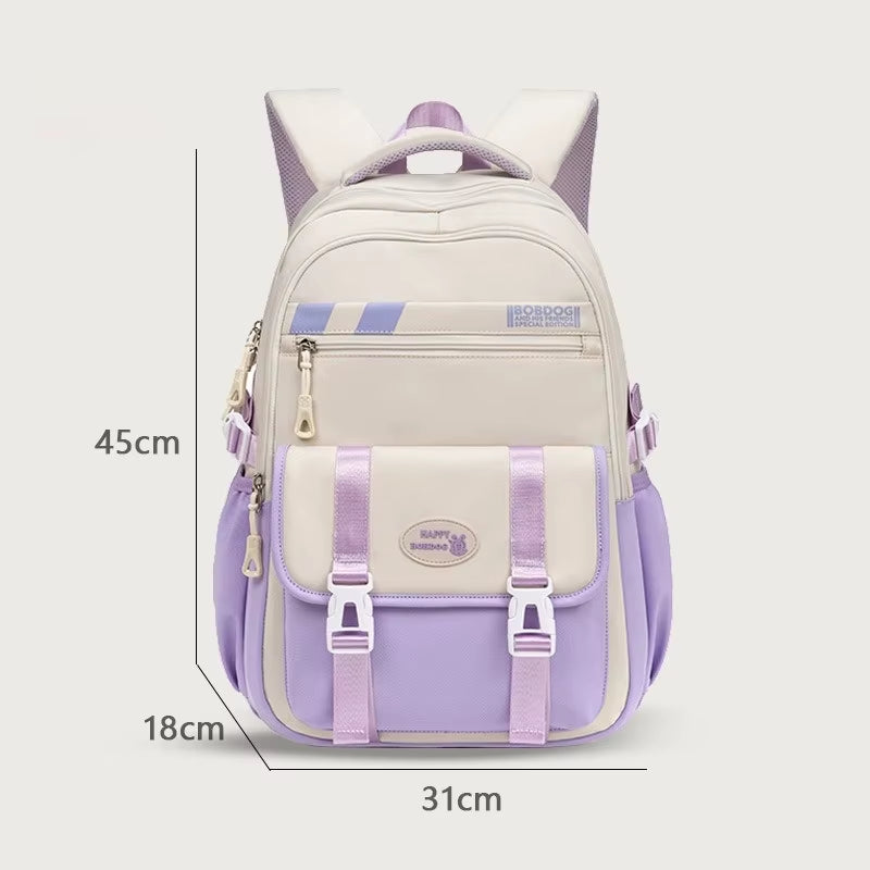 Stylish and Spacious Junior High School Backpack - Ideal for Primary School Students