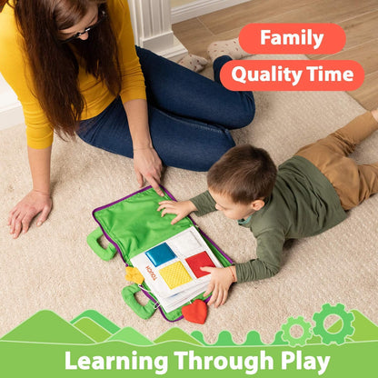 Engaging Educational Cloth Quiet Book: 9 Montessori-Inspired Activities for Toddler Development and Travel