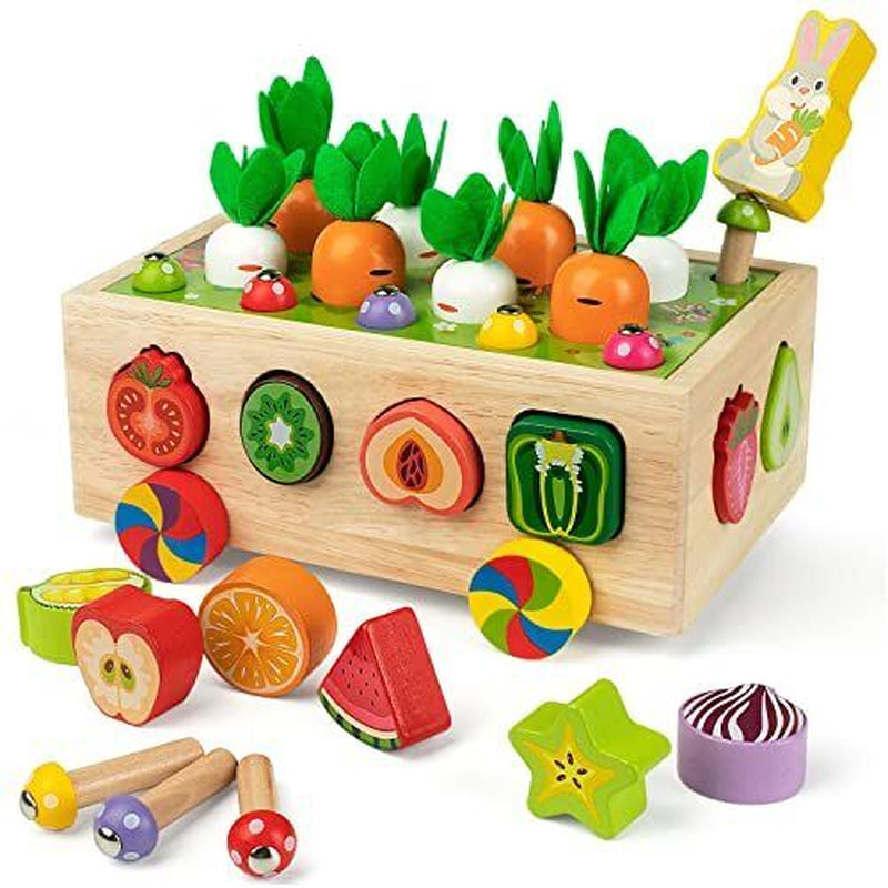 Engaging Montessori Wooden Shape Sorter: Educational Learning Toy for Toddlers Aged 1-4