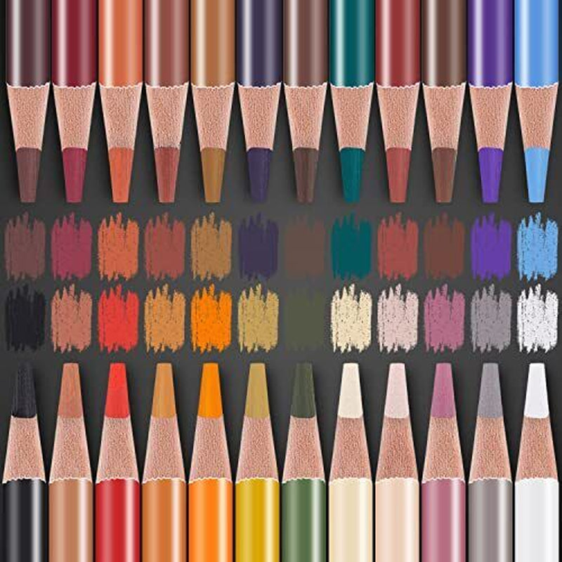 24 Colors Professional Colour Charcoal Pencils Drawing Setskin Tone Pencilsnew