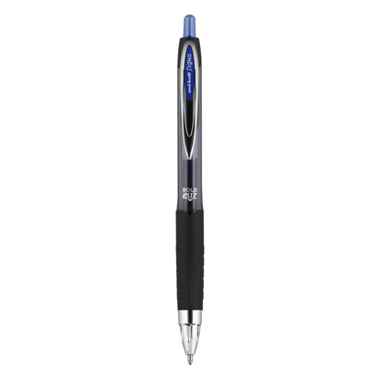 Uniball 207 Retractable Gel Pens - Bold 1.0 mm Blue Ink, 12 Count for Professional Writing