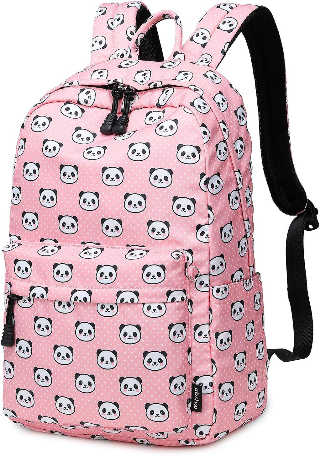 Charming Panda Pink School Backpack for Girls - Ideal for Elementary Students