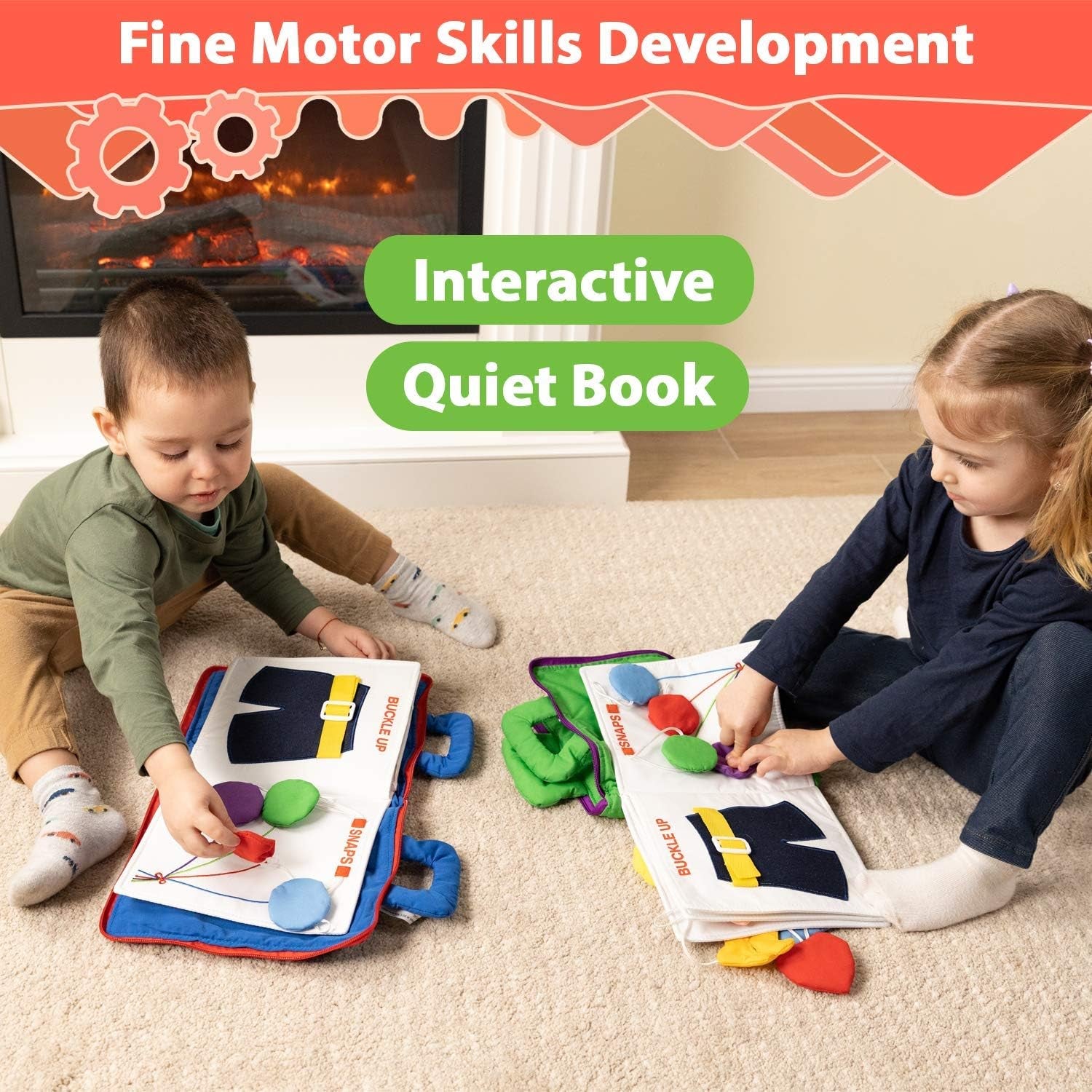 Engaging Educational Cloth Quiet Book: 9 Montessori-Inspired Activities for Toddler Development and Travel