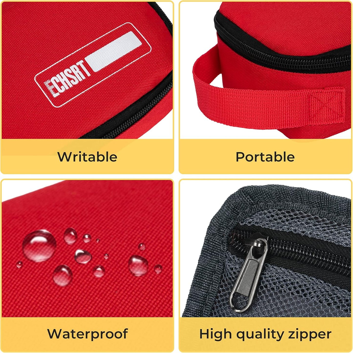 Stylish Large Capacity Red Pencil Case for Ultimate Organization