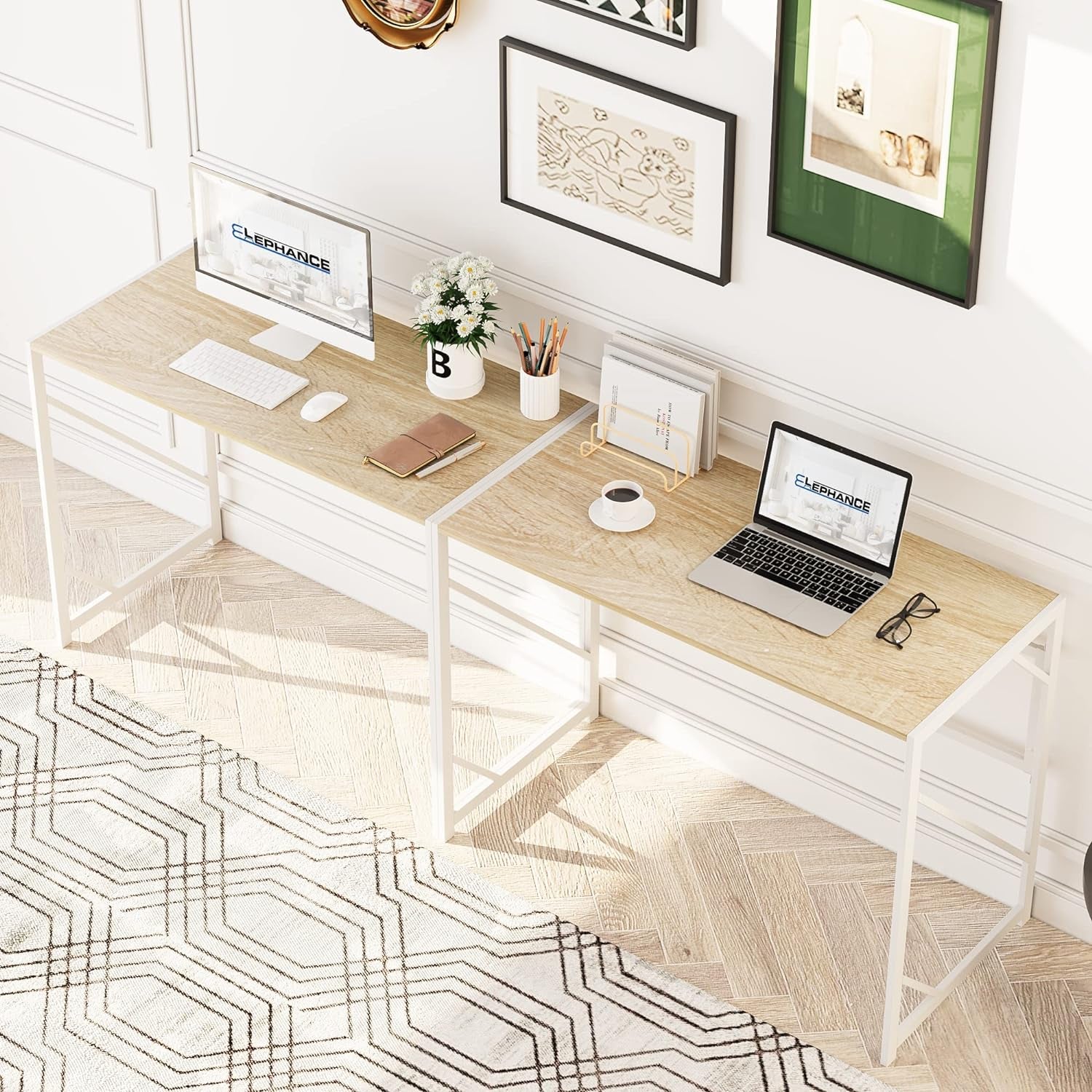 Versatile Folding Desk: Modern Computer Desk for Home Office - No Assembly Required, Perfect for Small Spaces