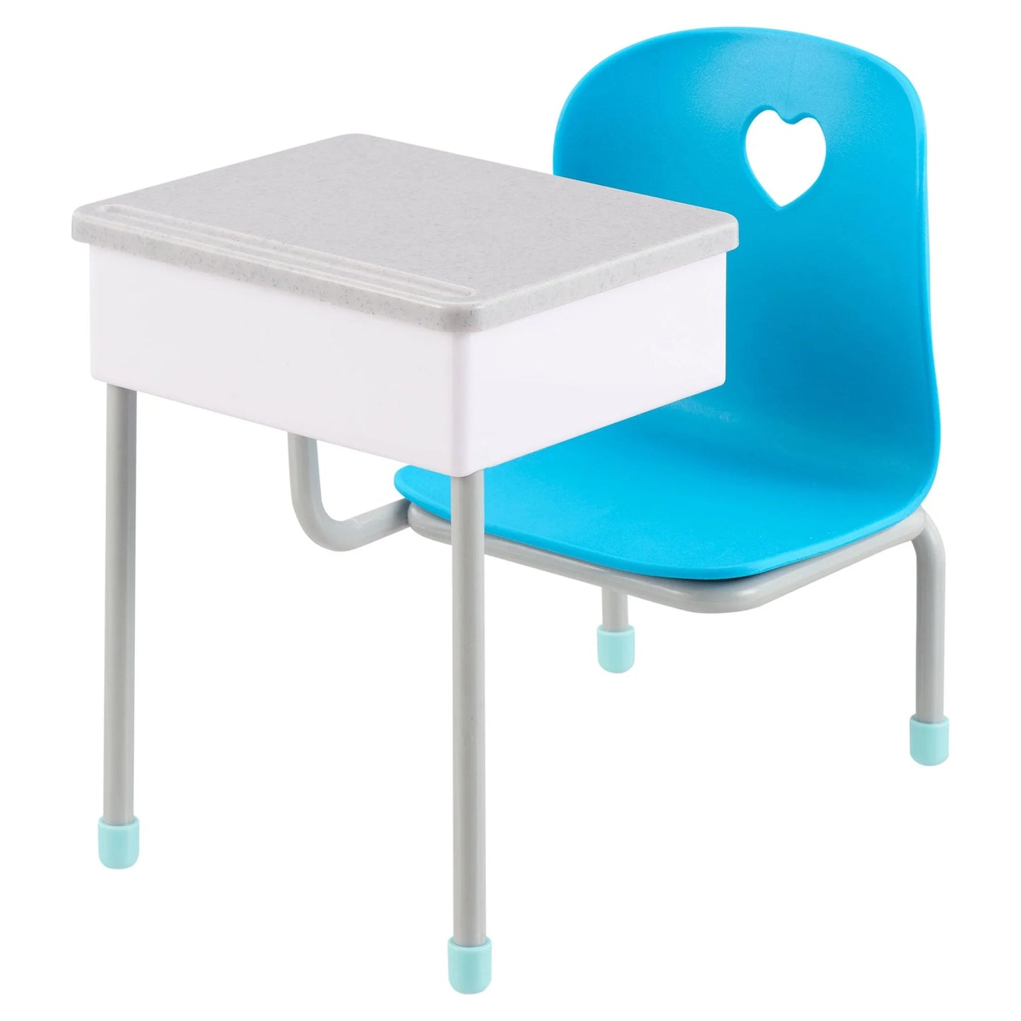 Plastic Student Desk with Blue Chair for Child 4+