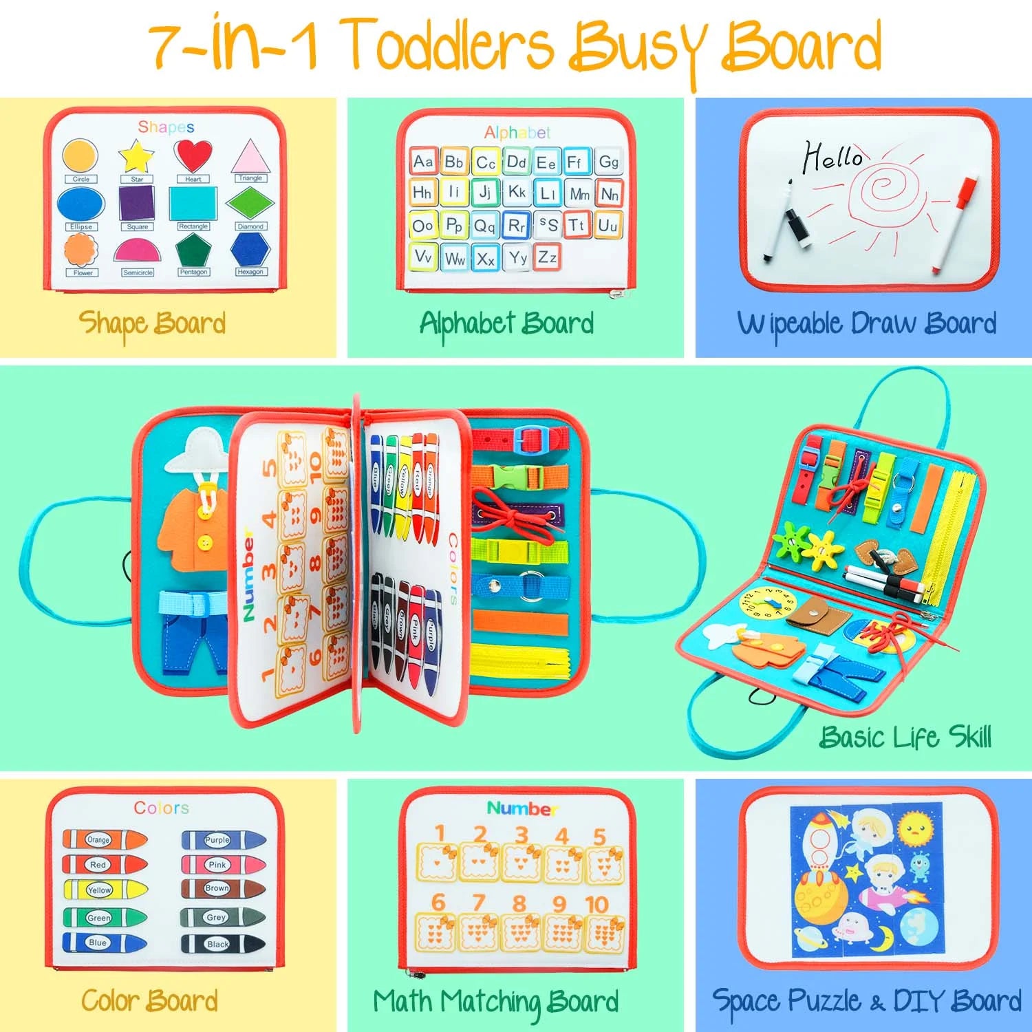 Engaging Montessori Busy Board for Toddlers: Enhance Learning and Development with Sensory Play