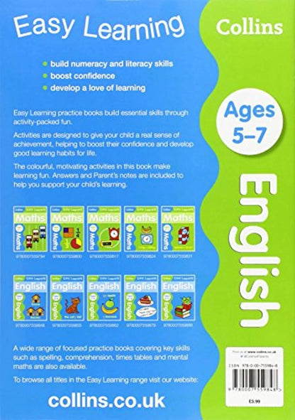 Comprehensive Collins Easy Learning English Workbook for Ages 5-7 - Engaging Activities to Enhance Language Skills