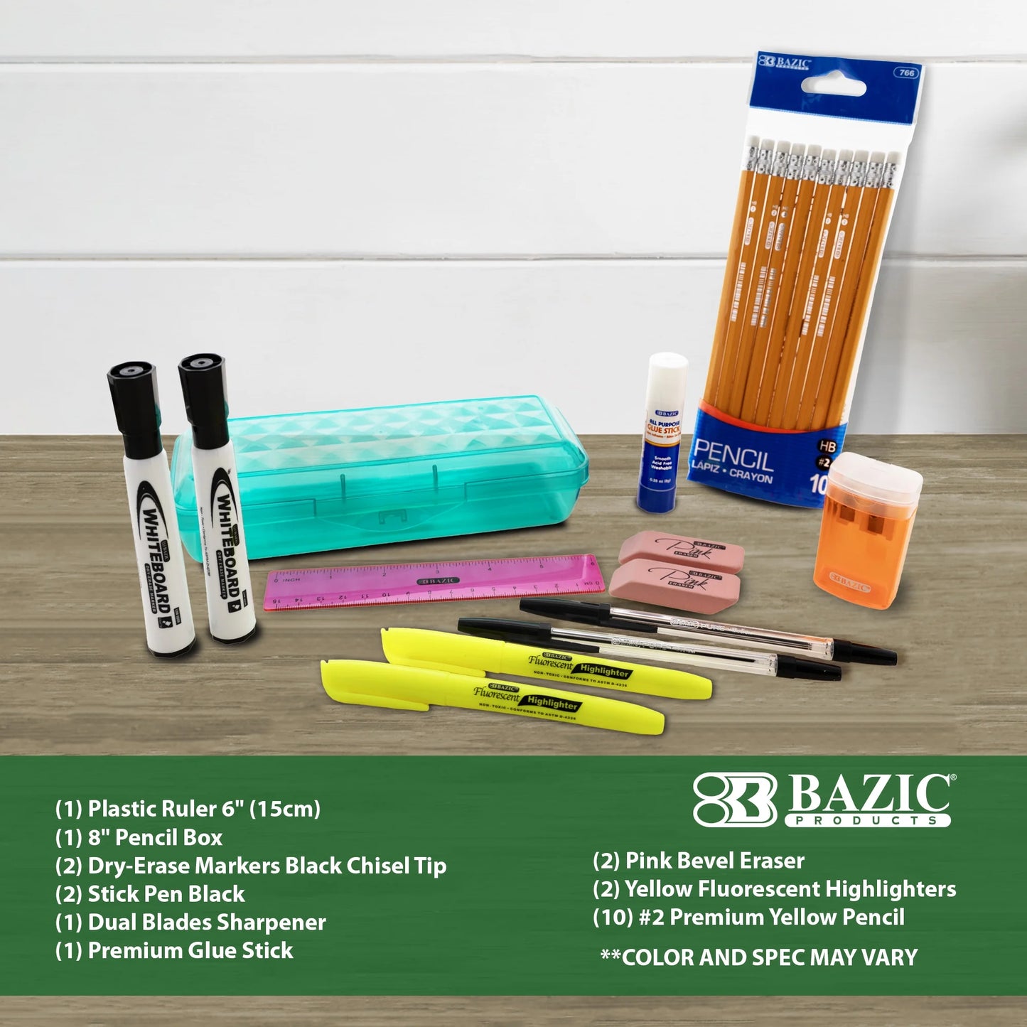 Essential 22-Piece Back to School Kit for K-12 Students – All-in-One Classroom Supplies