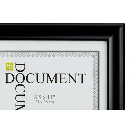 Elegant 8.5x11 Reagan Black Document Frame Set of 12 - Perfect for Home and Office Decor