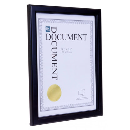 Elegant 8.5x11 Caspian Black Document Frame Set - 24 Frames for Timeless Display