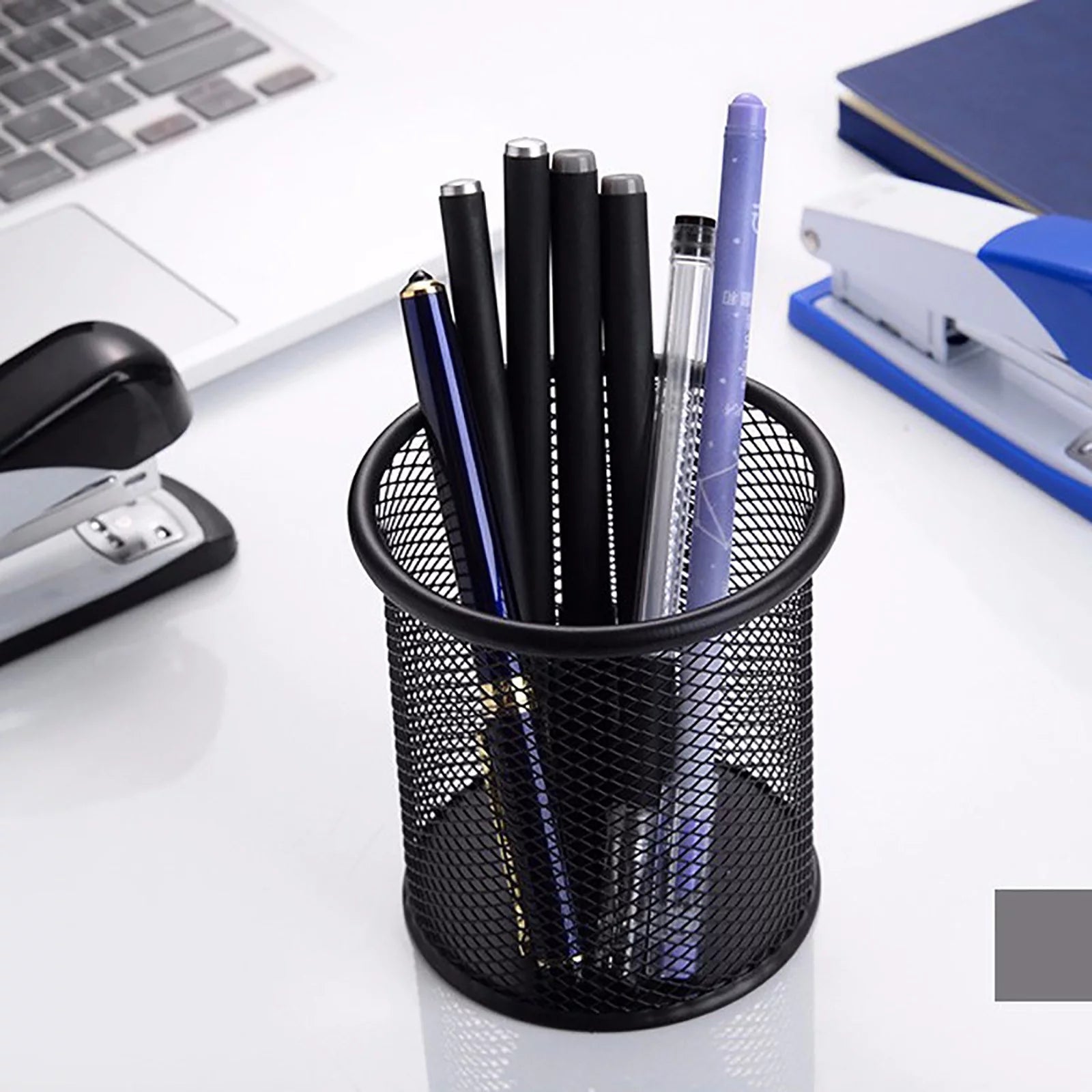 Multipurpose Metal Pen Bucket for Organized Office Desktop Storage