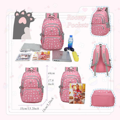  Girls Backpack Primary Book Bag School Bag for Boys