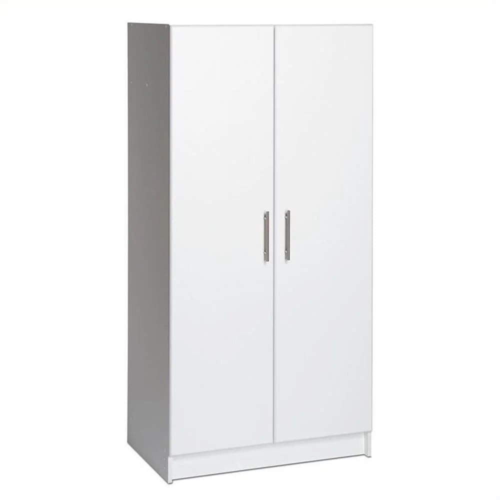 Elegant 32" Eco-Friendly Wooden Storage Cabinet in White - Enhanced Depth for Optimal Organization