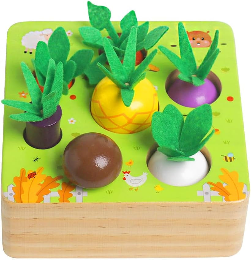 Engaging Montessori-Inspired Wooden Sorting and Stacking Toys for Toddlers Aged 3 and Up - Perfect Educational Gift for Easter Baskets