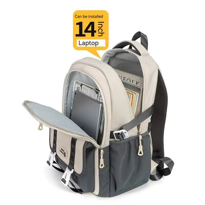 Stylish and Spacious Junior High School Backpack - Ideal for Primary School Students