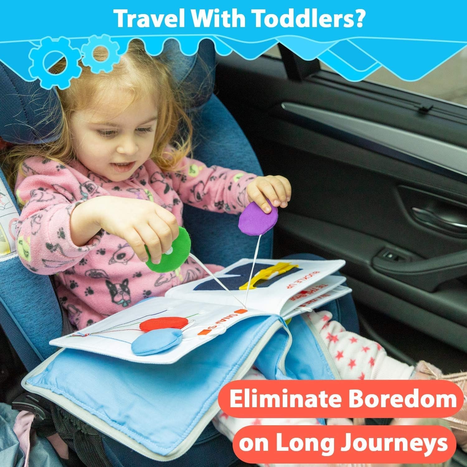 Engaging Educational Cloth Quiet Book: 9 Montessori-Inspired Activities for Toddler Development and Travel