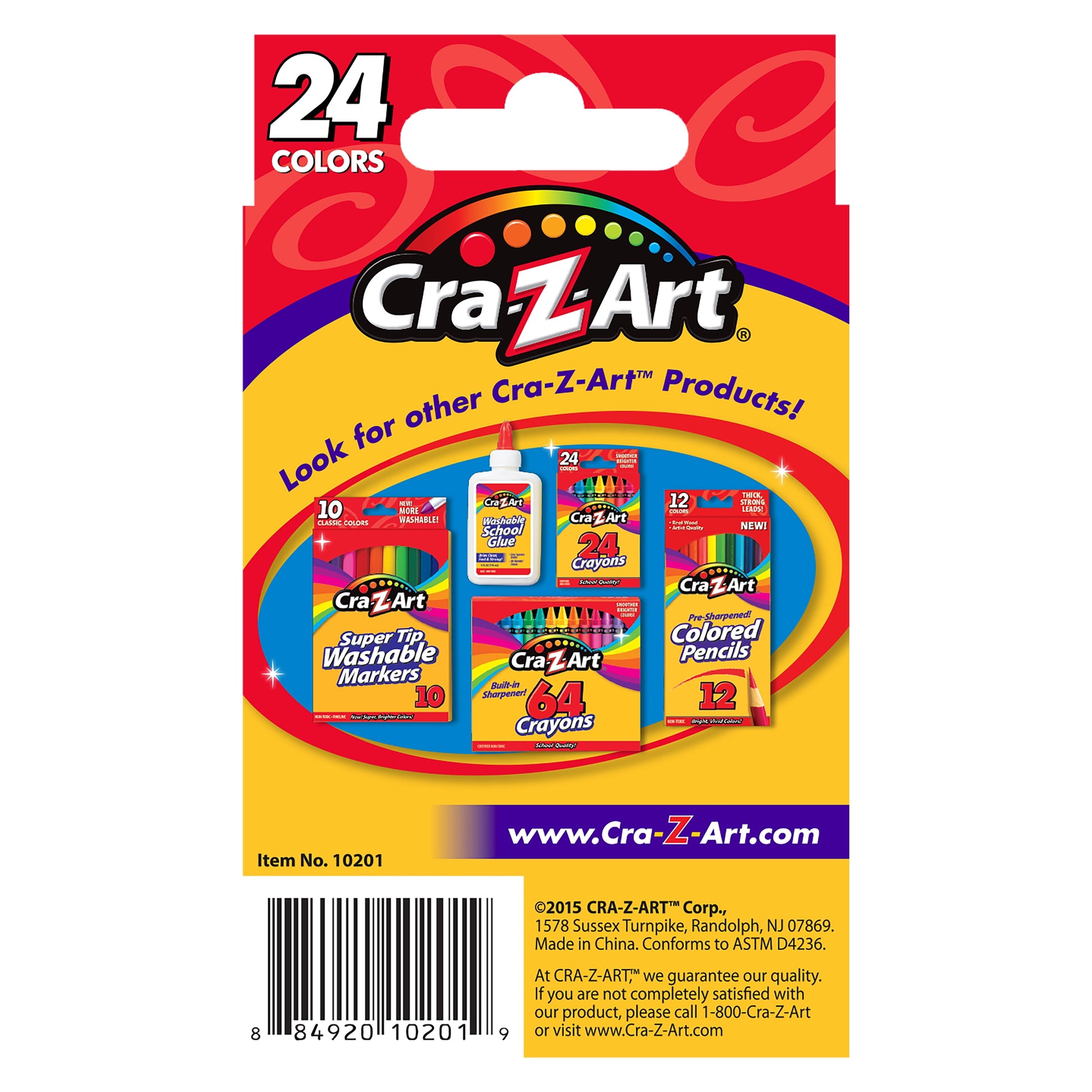 Vibrant 24 Count Multicolor Crayons - Essential Back to School Supplies, Perfect for Home and Classroom