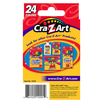 Vibrant 24 Count Multicolor Crayons - Essential Back to School Supplies, Perfect for Home and Classroom