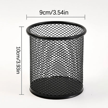 Multipurpose Metal Pen Bucket for Organized Office Desktop Storage