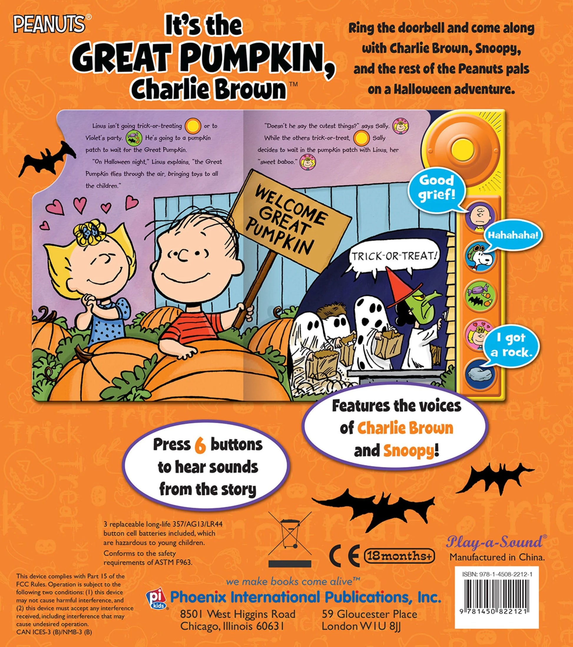 Peanuts: Experience the Magic of Halloween with It's the Great Pumpkin, Charlie Brown - Interactive Board Book Edition