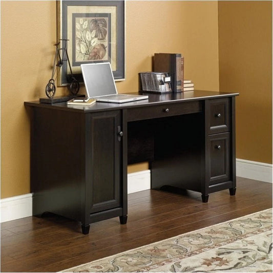 Elegant Estate Black Computer Desk for Home Office