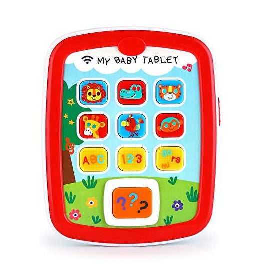 Toddler Learning Tablet with Music & Light for 6M+ Baby Travel Toy Tablet