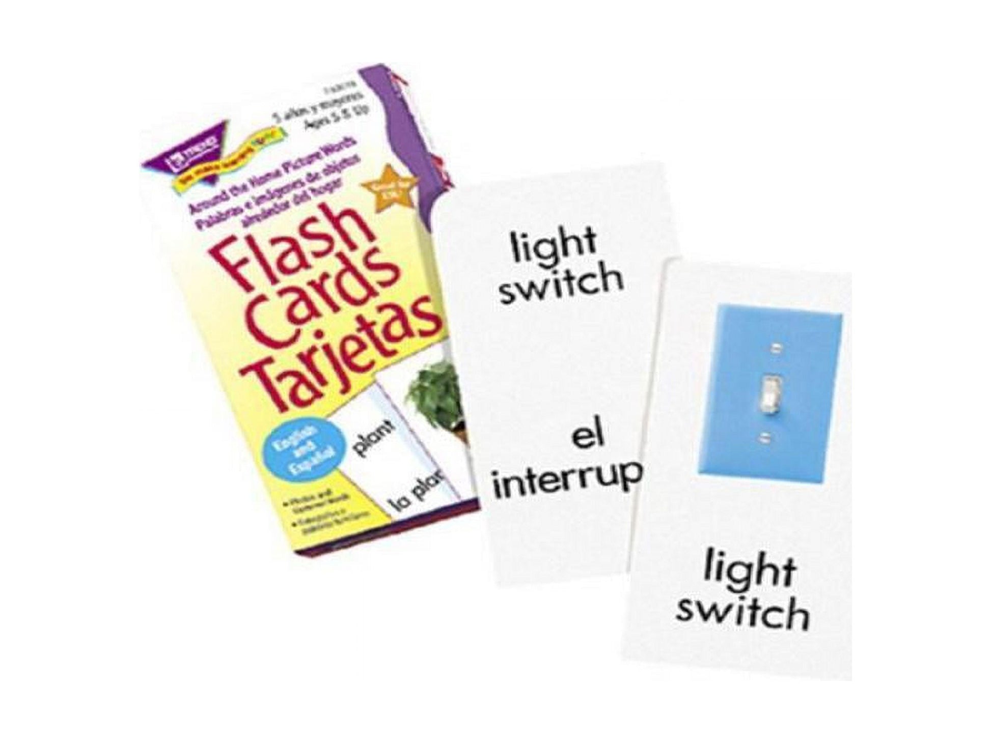 Bilingual English/Spanish Picture Words Flash Cards for Engaging Language Learning