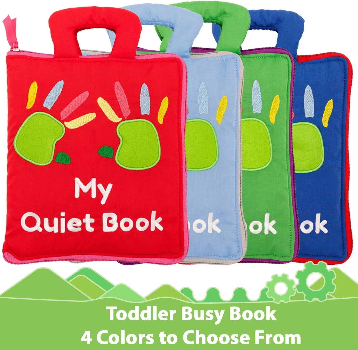 Engaging Educational Cloth Quiet Book: 9 Montessori-Inspired Activities for Toddler Development and Travel