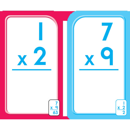 Engaging Multiplication Flash Cards for Ages 8 and Up - 55 Double-Sided Learning Cards