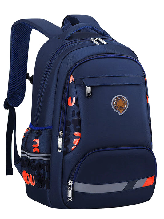 Durable and Stylish Blue School Backpack for Boys - Lightweight and Spacious Bookbag for Teens