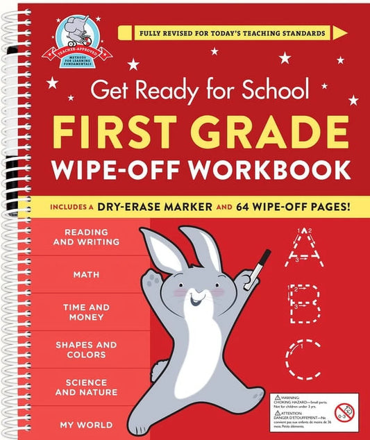 Get Ready for School: Engaging First Grade Wipe-Off Workbook for Young Learners