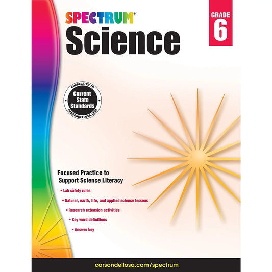 Spectrum Science Workbook for Grade 6: Enhance Your Child's Scientific Skills and Knowledge