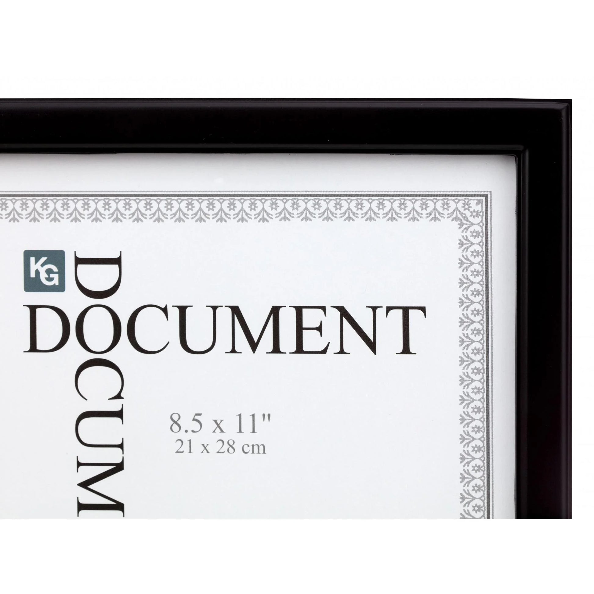 Elegant 8.5x11 Caspian Black Document Frame Set - 24 Frames for Timeless Display