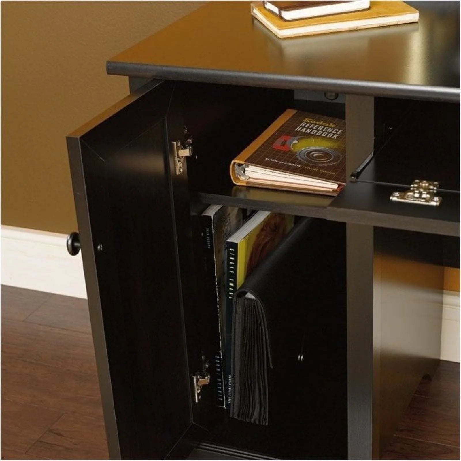 Elegant Estate Black Computer Desk for Home Office