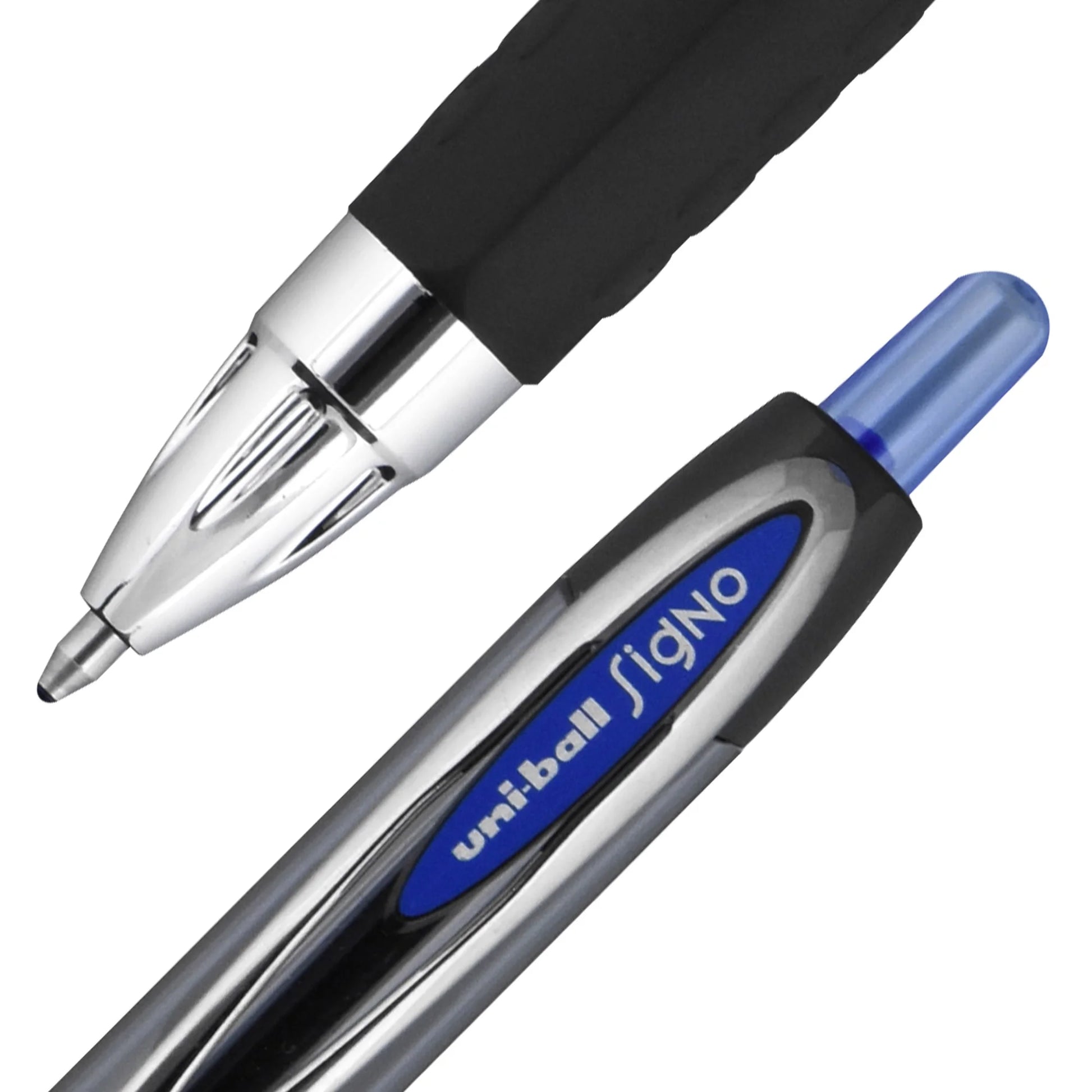 Uniball 207 Retractable Gel Pens - Bold 1.0 mm Blue Ink, 12 Count for Professional Writing